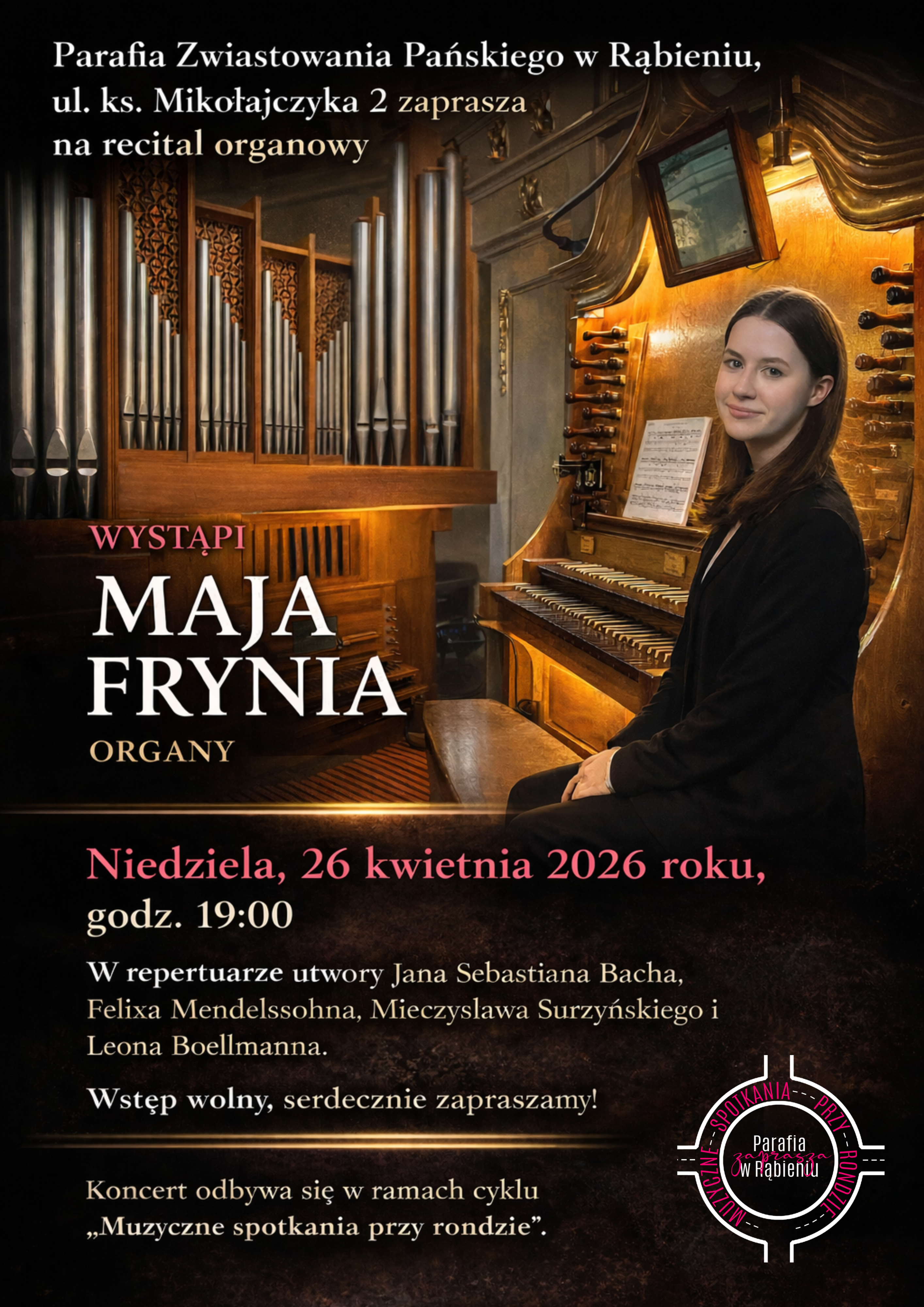 Recital organowy - Maja Frynia